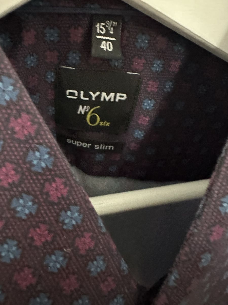 Camicie: Hemd Olymp No. 6 Six, Violett – Usato da Lenzburg venduto da WeberAlvin 1