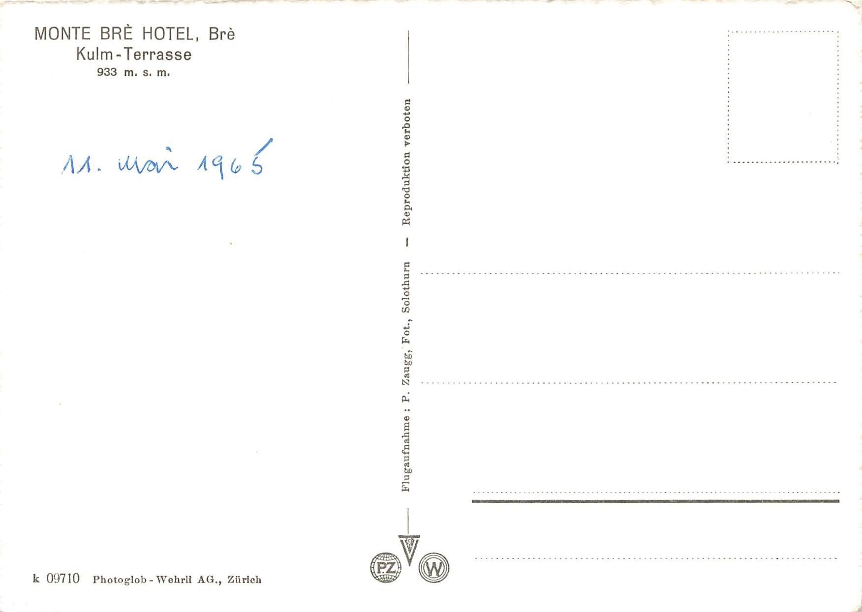Cartoline postali: Monte Bre Hotel G Lugano – Usato da Biasca venduto da Blenio71 1