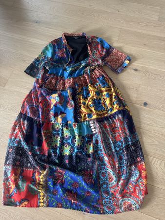 Sommerkleid S bunt gemustert