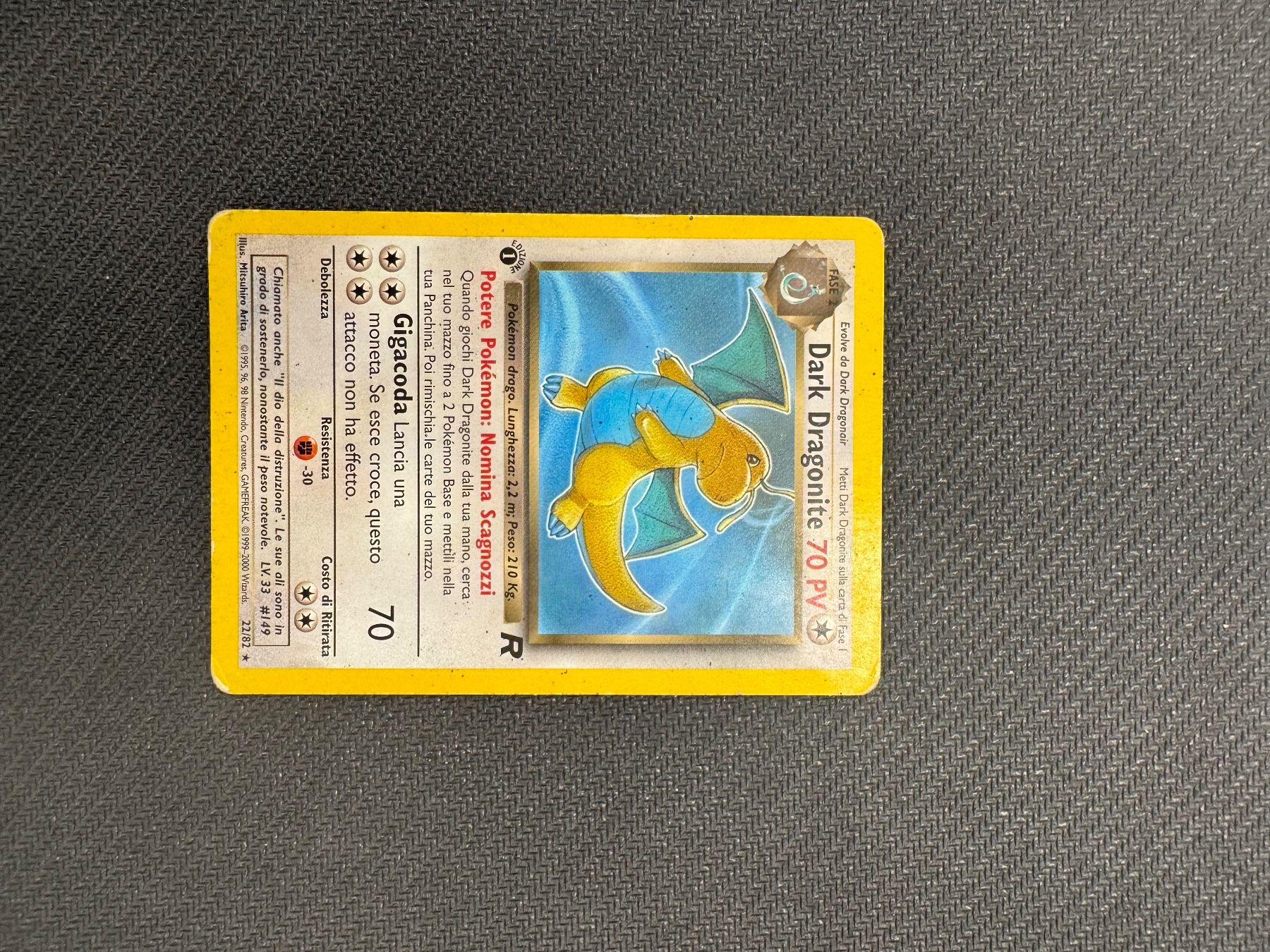 Pokémon Cartes à collectionner: DARK DRAGONITE 1ST ITA – D'occasion à Grancia par gro_x9gh