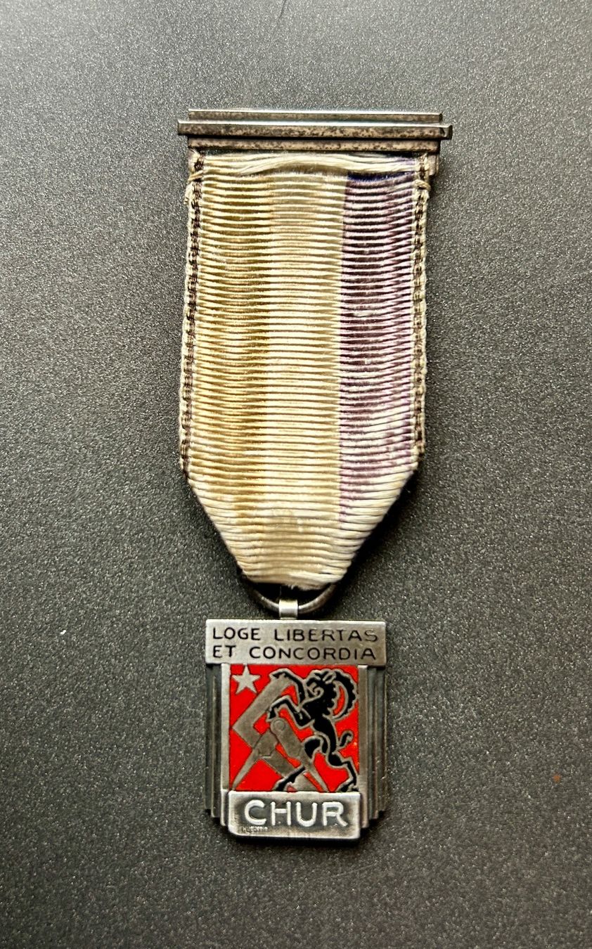Medaillen: Medaille Freimaurerloge Chur – Gebraucht aus Untervaz von buesmig