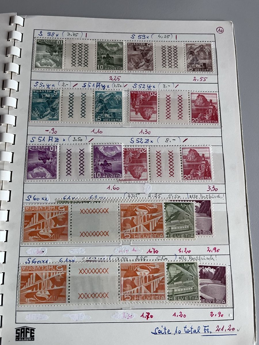 Tutti i francobolli: Briefmarken Auswahlheft Schweiz – Usato da Römerswil LU venduto da manuscha_ 6