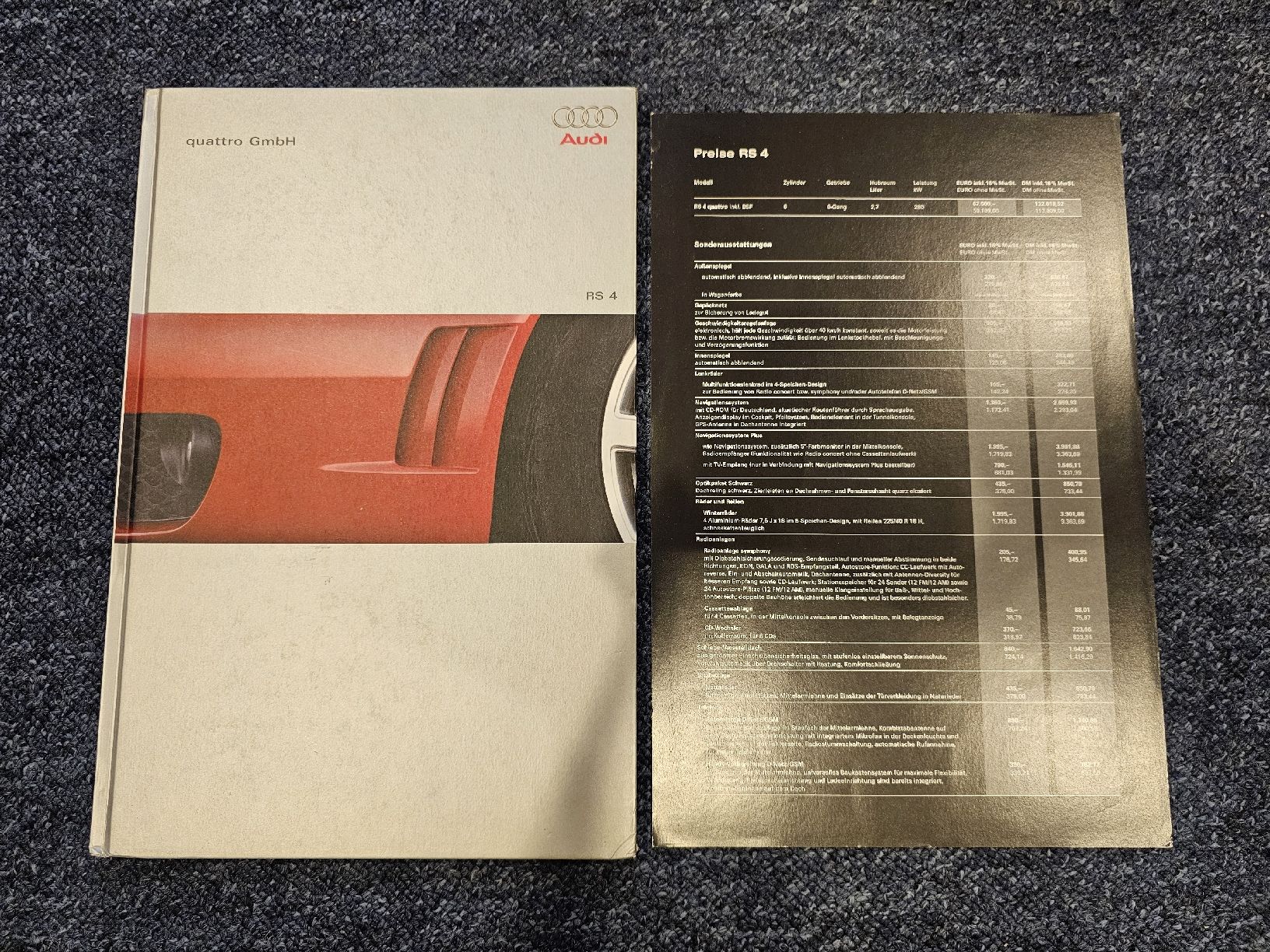 Audi Documenti: AUDI RS4 B5 Prospekt – Nuovo (secondo la descrizione) da Steffisburg venduto da RnPerformanceShop