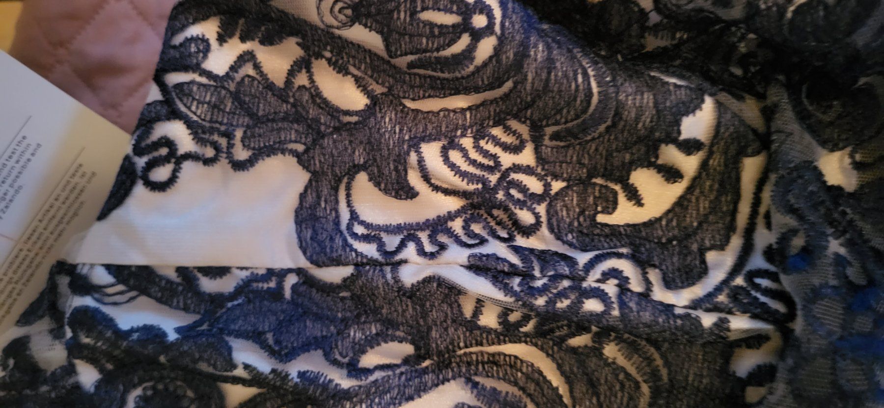 Kleider: Robe de soirée dentelle blue élégante chic neuve XS – Neu und originalverpackt aus la tour de peilz von alegre02 5