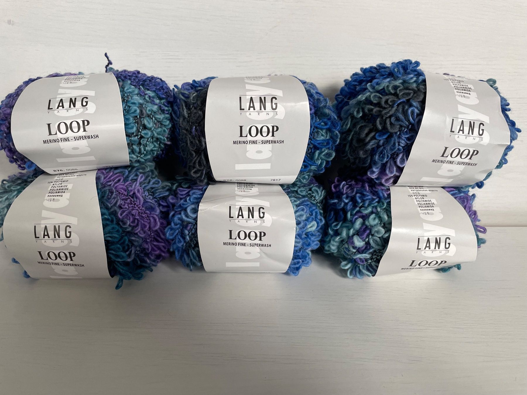 Lana: 6 Knäuel Lang Loop – Nuovo e nell'imballaggio originale da Büsserach venduto da bor_s88m 2