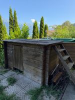 Holzpool komplett mit Filteranlage – gebraucht