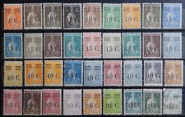 Portugal ex. Kat. 472-507 */gest. 1928/29 Kat. 95 Euro