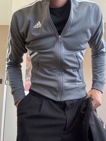 Adidas jacket grise
