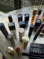Make-up assortment assorted brands variety of items