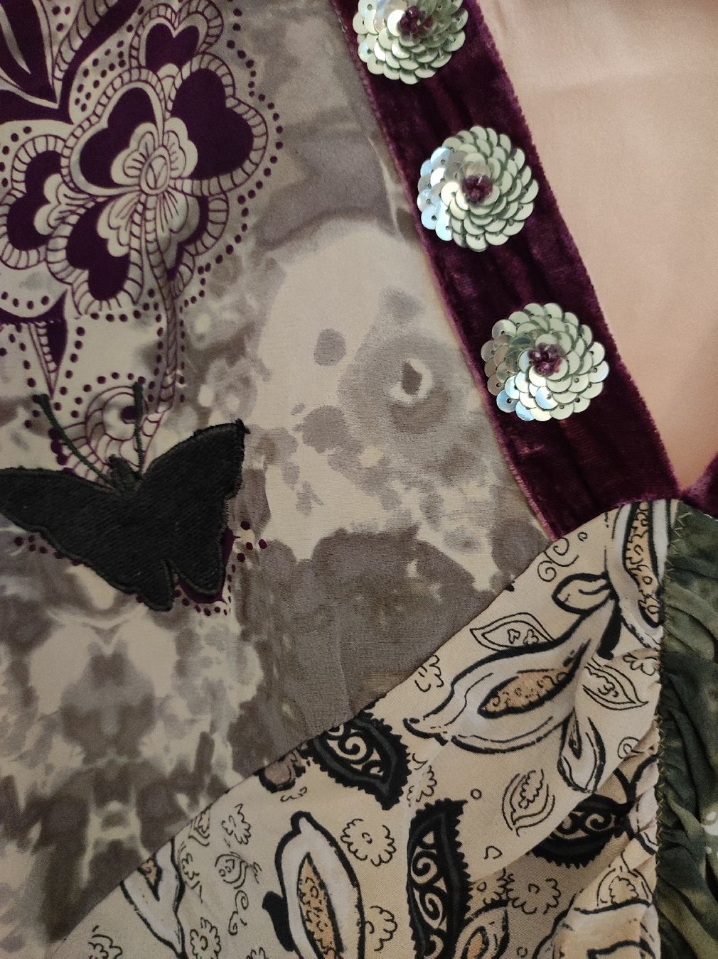 Vestiti: Odd Molly Seidenkleid Pailleten Boho – Usato da Stäfa venduto da modeflash 3