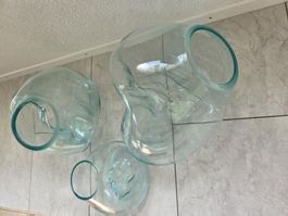 Glasvasen Set, Mundgeblasen