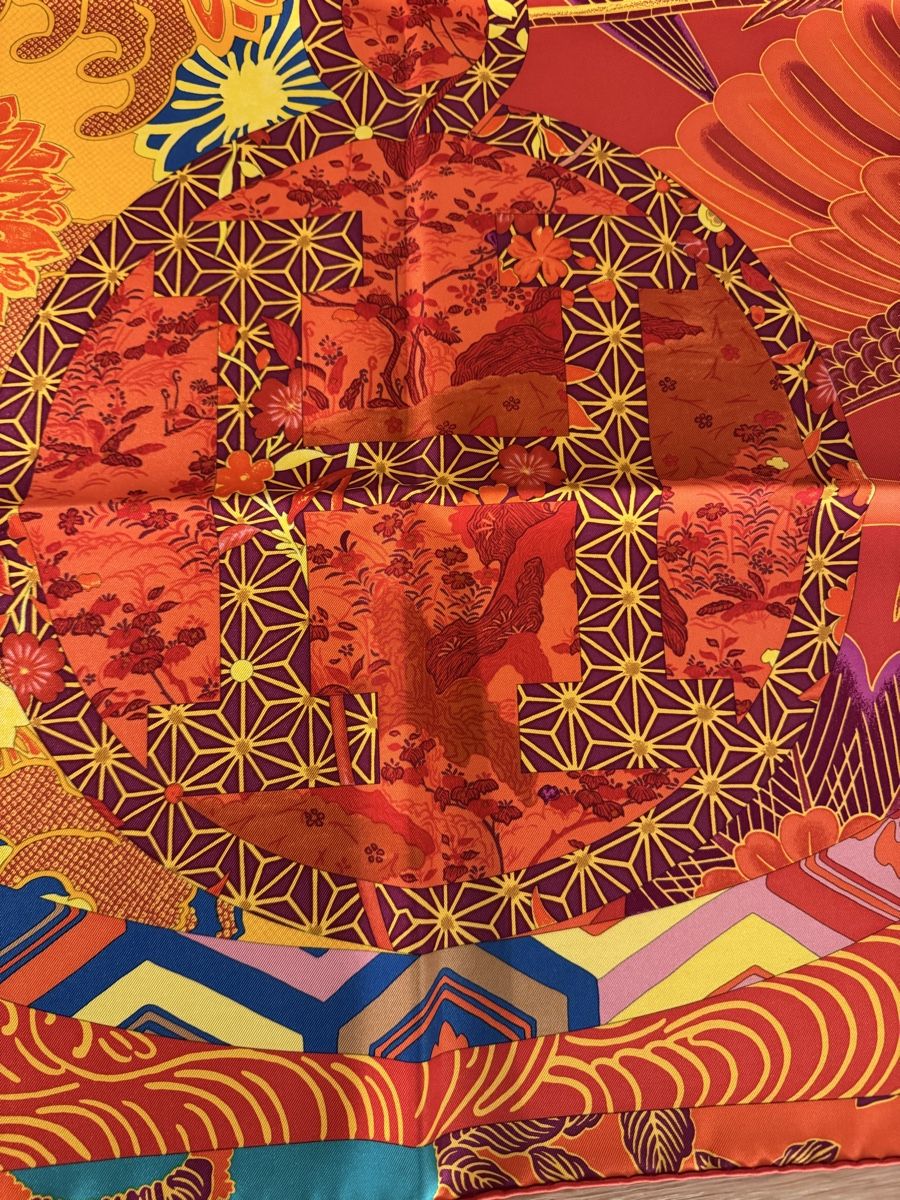 Hermès Foulard & Sciarpe: Scarf Hermes Ex Libris En Kimonos – Usato da Basel venduto da FlorinBasel 2