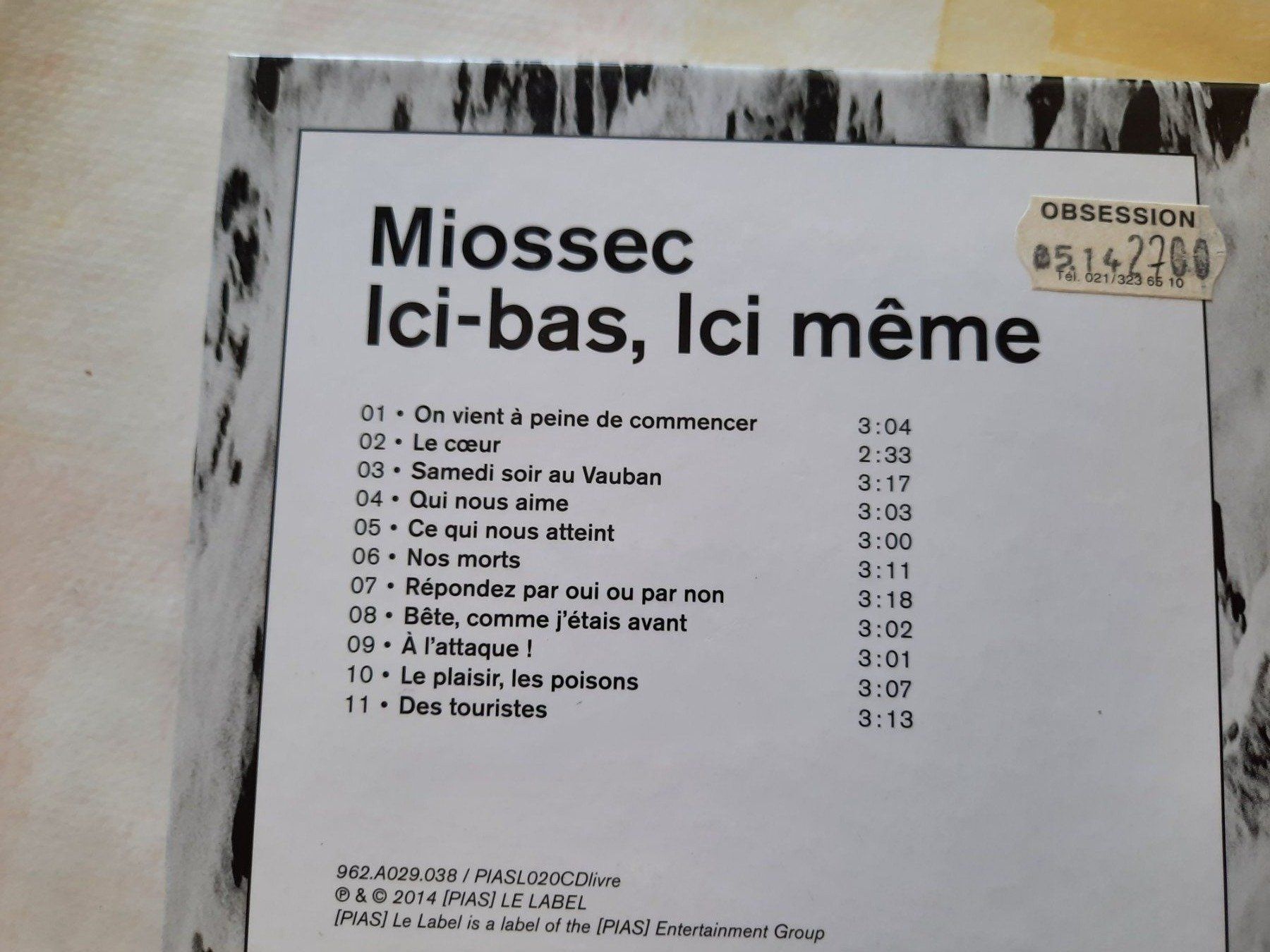 CD: CD Miossec - Ici bas ici même – Usato da Pully venduto da bro_n52j 2