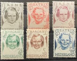 1946 - Niederlande - Kinderhilfe Serie */ ** Mi- 462-467