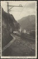 Lötschbergbahn Partie bei BRIG Bahn Zug seltene Karte +++