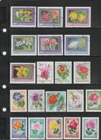 Lots timbres Fleurs