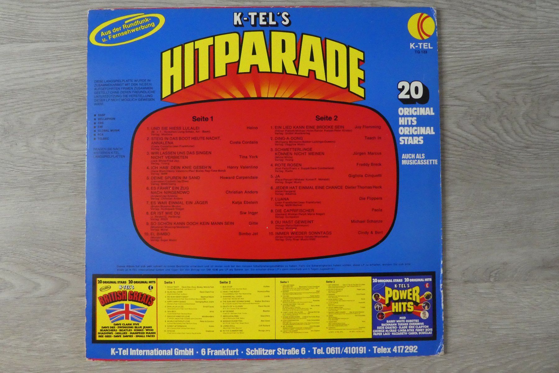 Dischi in vinile: K-Tel's Hitparade, LP. – Usato da Andelfingen venduto da Annegret06 1