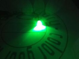 Flachkopf-LED 5mm, grün, verkabelt 12V