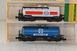 Minitrix Wagen Tankwagen Esso Aral Spur N mit OVP