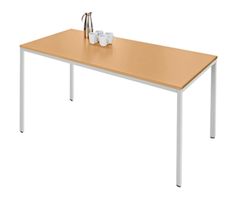 neuer Konferenztisch Rechteck Quadratrohrfuss 1600x800x720mm