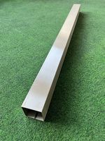 Edelstahlpfosten 8x8 cm Länge 147 cm Wandstärke 2 mm