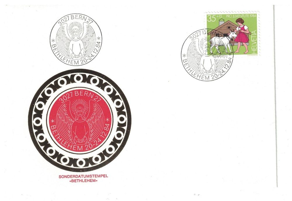 Briefmarken-Set Monaco 1984 – Weihnachten: Krippenfiguren, Postfrisch (MNH)