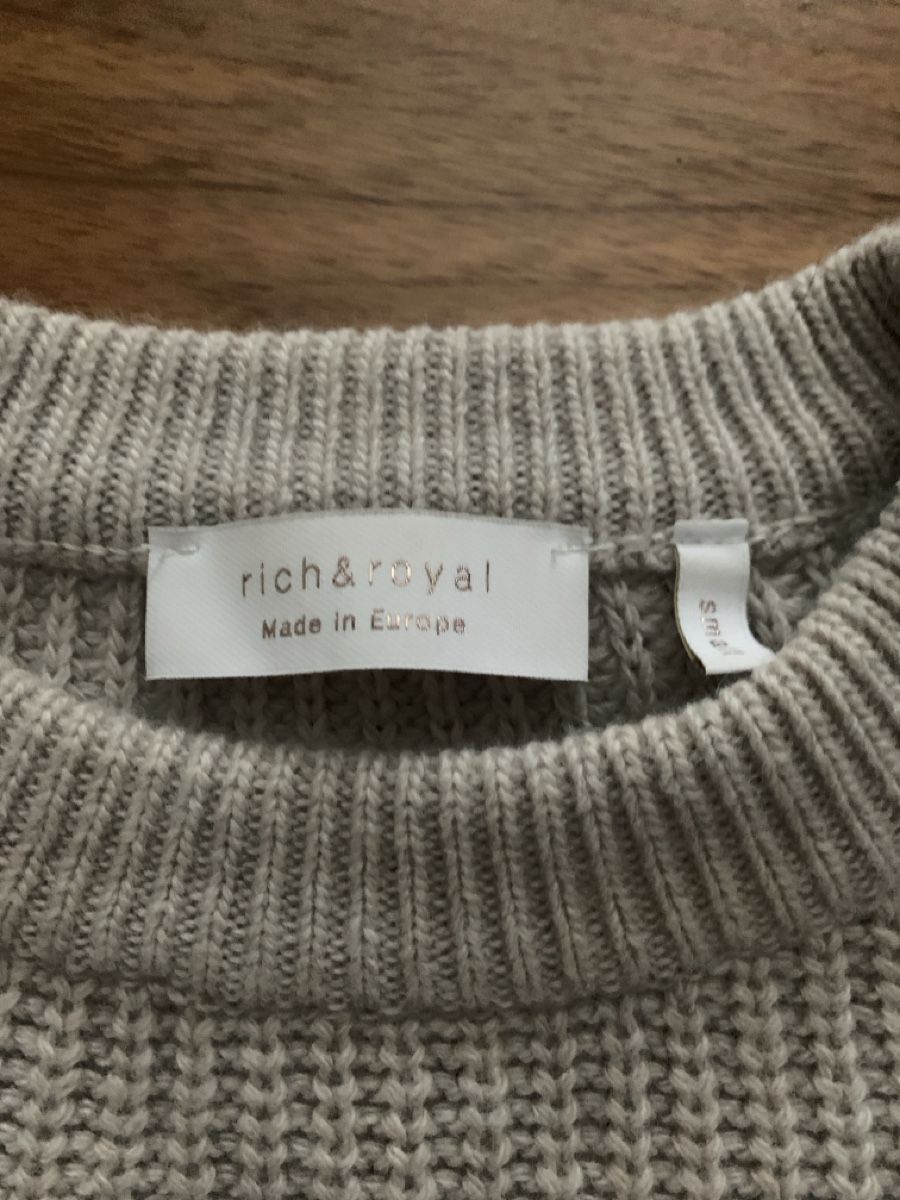 Pullover & Sweatshirts: Rich&Royal Strickpullover Beige, Gr. S, Top Zustand! – Gebraucht aus Ebnat-Kappel von mar_d2xt 1