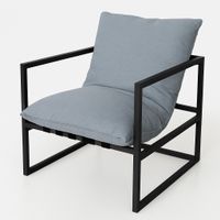 Coral Stuhl Sunbrella Stoff hellgrau wetterfest