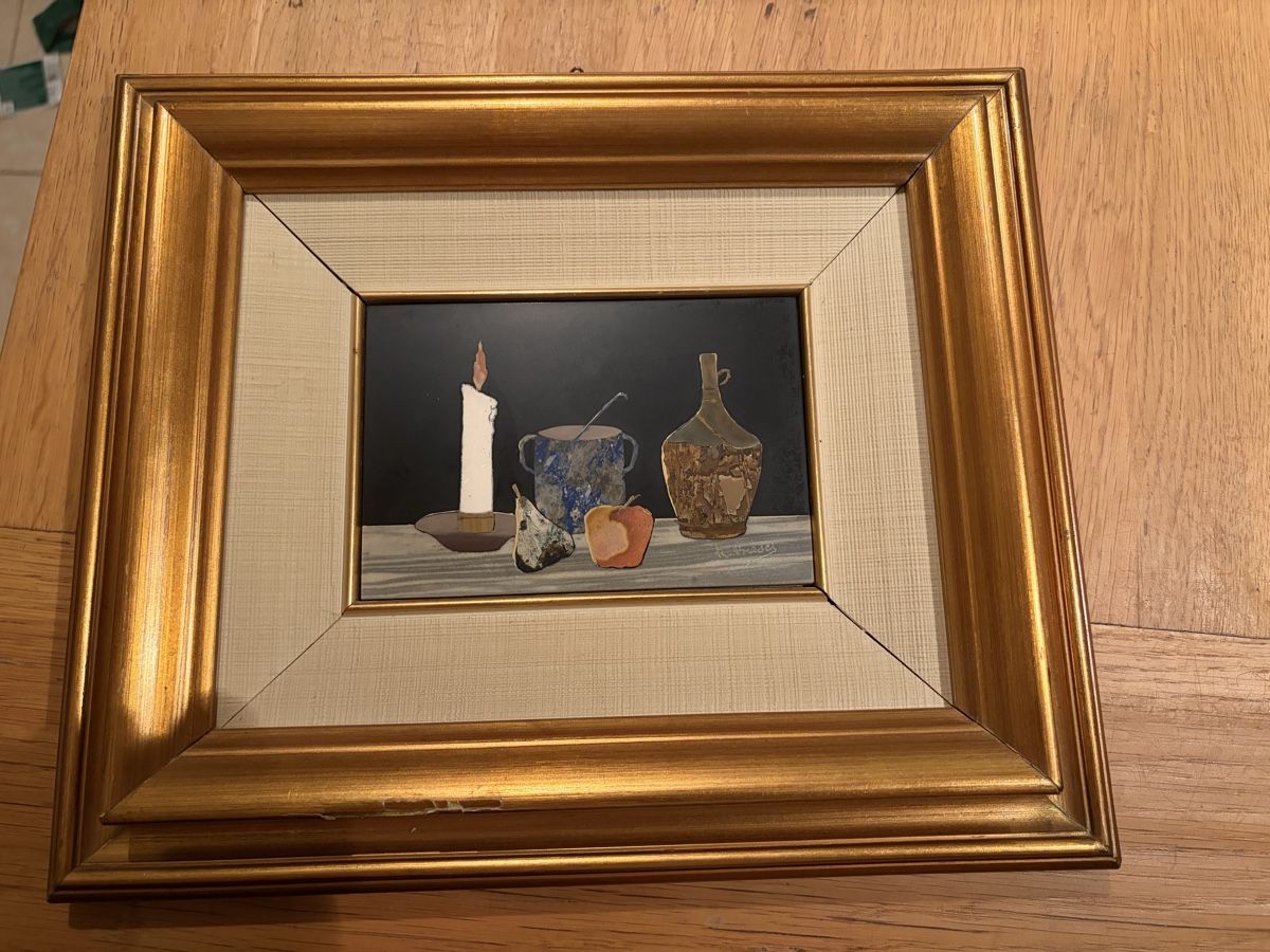 Gemälde:  tableau en marbre signé R.Braser – Gebraucht aus Echallens von leo_dk2d