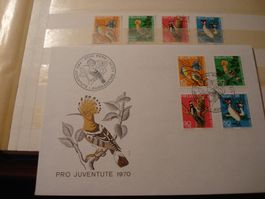 Pro Juventute 1970, FDC + Satz Lose o