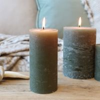 Chic Antique Stumpenkerze «Macon», Brenndauer 60 Stunden