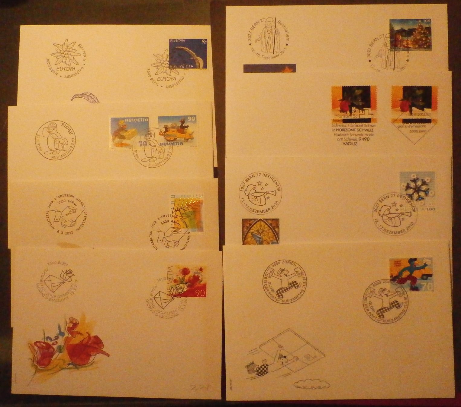 Alle Briefmarken: CH Ersttagbriefe – Gebraucht aus Kehrsatz von Bernherb2 1