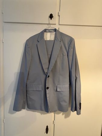 Completo Grifoni sartoriale Uomo Tg 50 Cotone/Elastan Azzurr