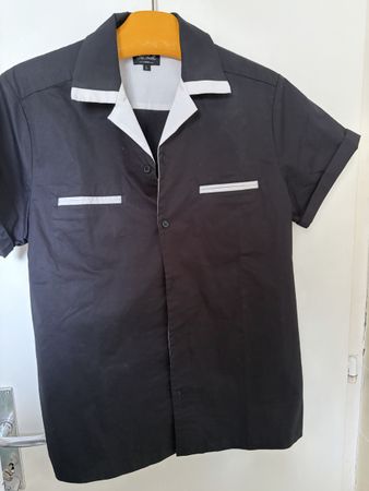 Chet Rock London Hemd Schwarz Grösse L 