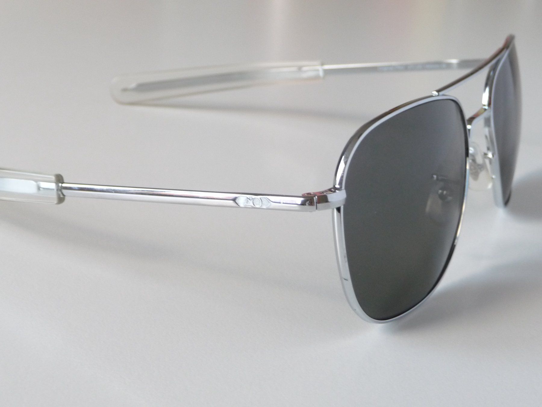 Occhiali & Lenti: KLASSIKER American Optical Original Pilot 57mm silber grau.G – Nuovo e nell'imballaggio originale da Winterthur venduto da ricofly 8