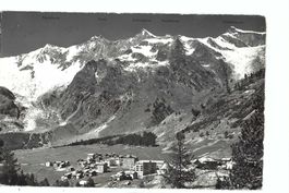 Saas-Fee mit Feegletscher u Hohbalengletscher 1962