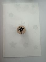 Rubber stamp: palm tree