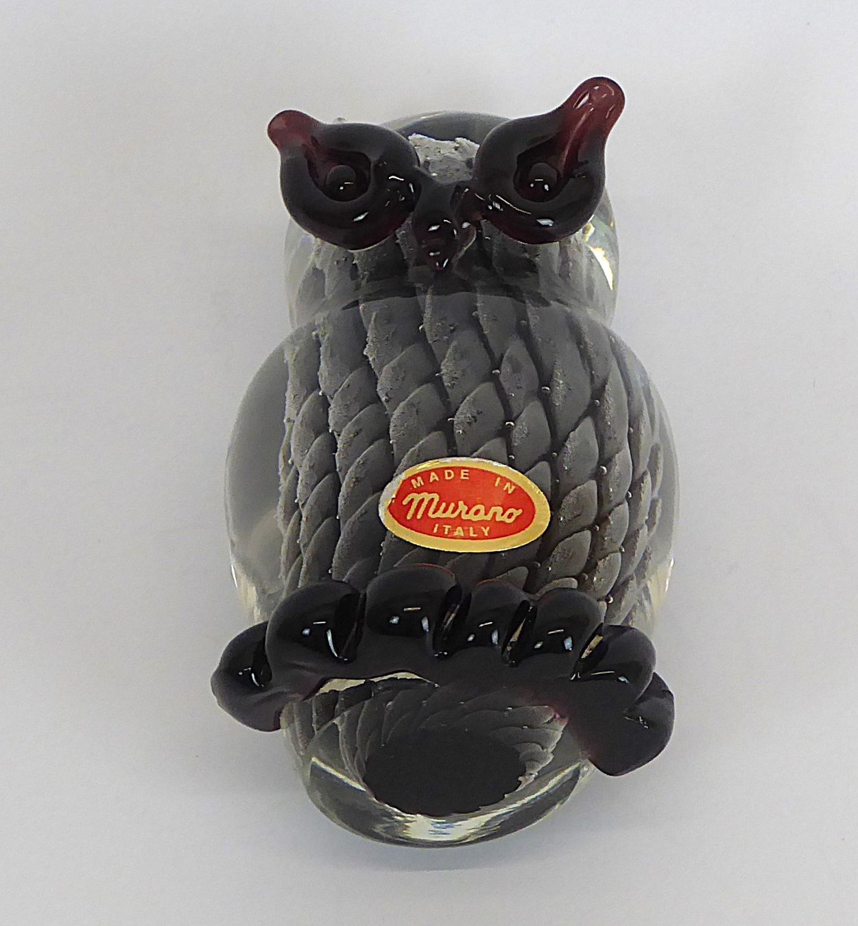 Murano Statuette: Vintage Murano Glas Eule – Usato da Bern venduto da blaukreuz-brocki_BE 1