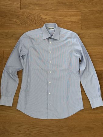 Suitsupply Traveller Herrenhemd Slim Fit Gr. 39/15½ – Blau