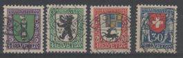 Pro Juventute 1925 kmpl. Satz SBK Nr. J33/J36 o K: 25.00 CHF