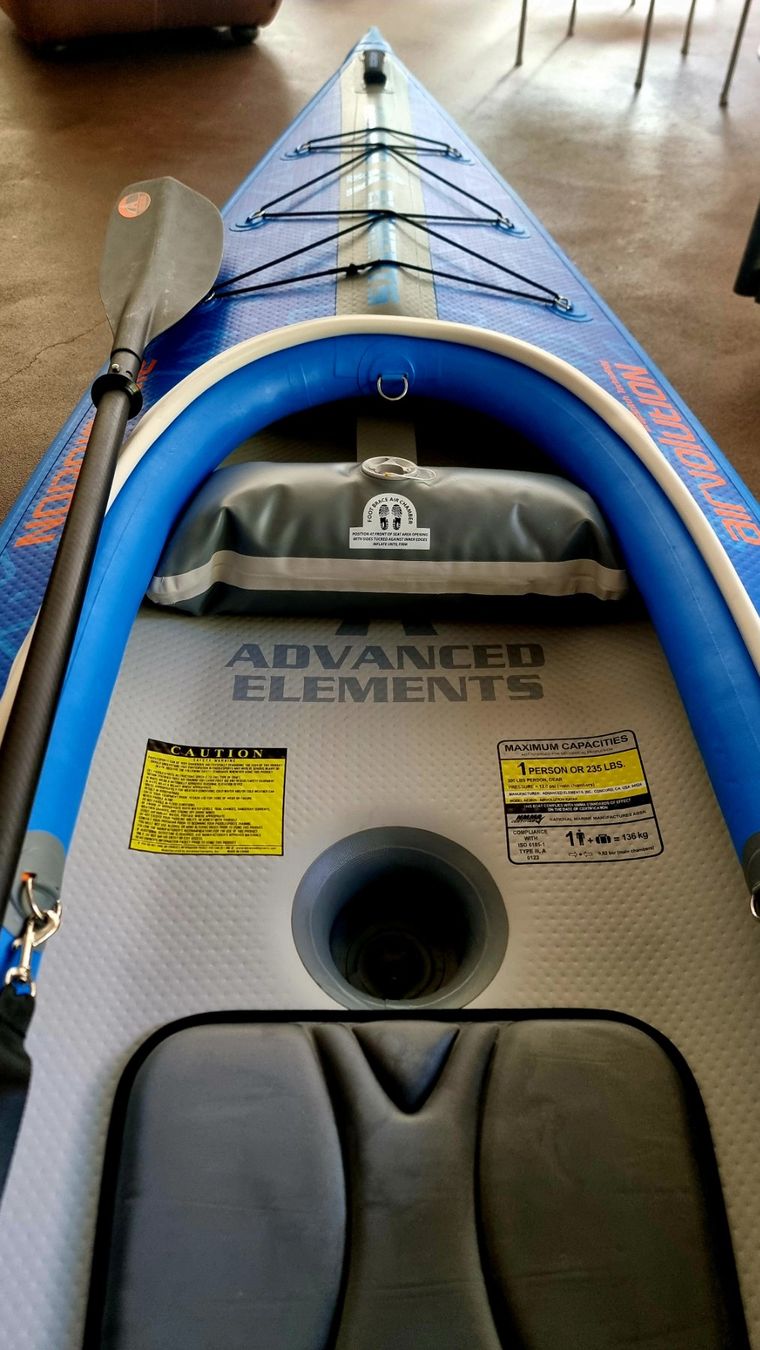 Barche: Set Kayak Advanced Elements AirVolution inkl. Karbon Paddel – Usato da Bern venduto da lorenzobonati 1