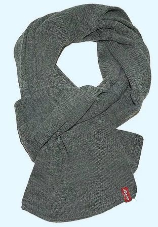 Levis Schal, grau, neu, unisex, 100% Polyacryl