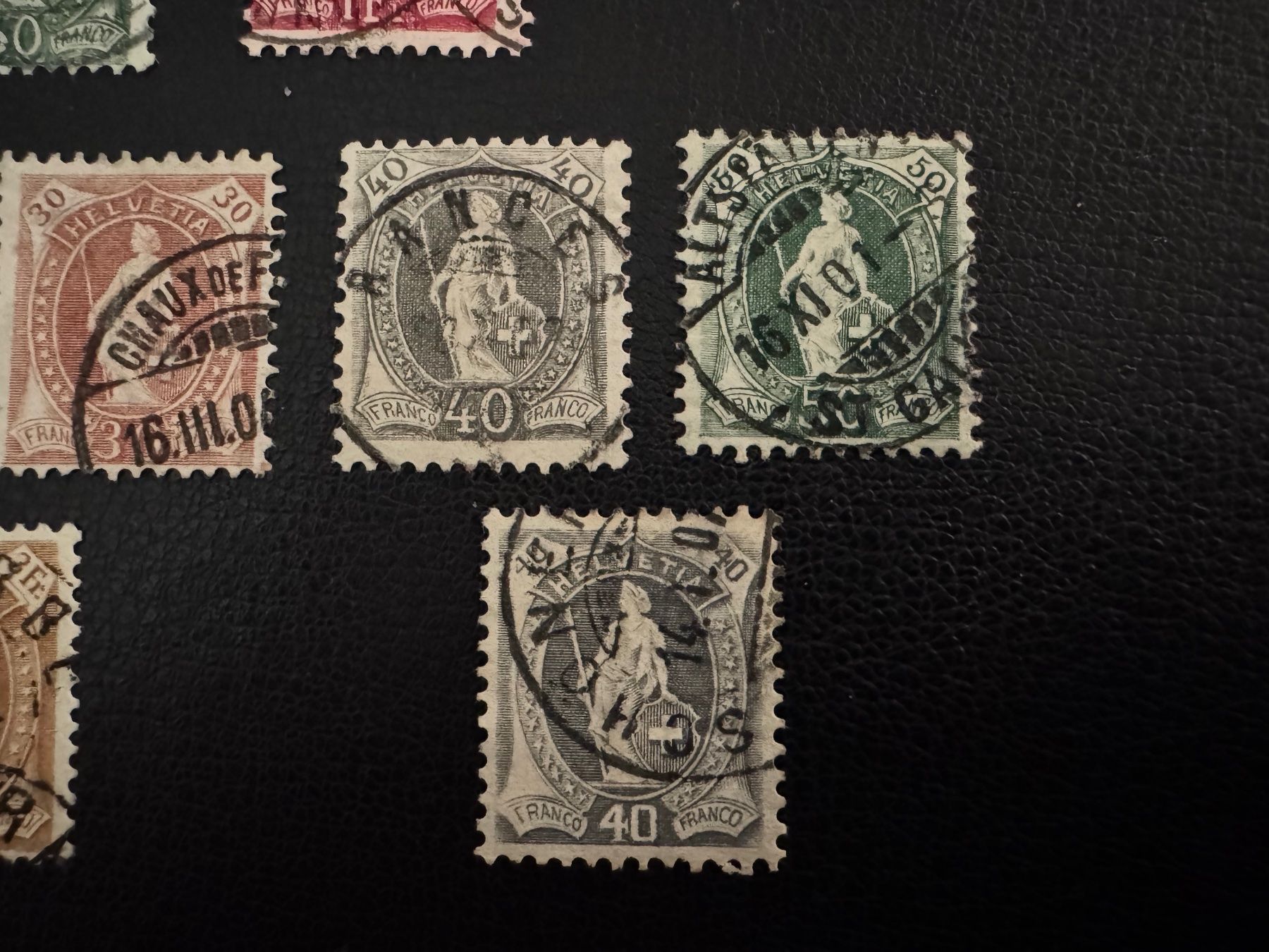 Alle Briefmarken: Stehende Helvetia mit Kontrollzeichen, Typ D/E/F, gestempelt – Gebraucht aus Stallikon von HILDECH1 6