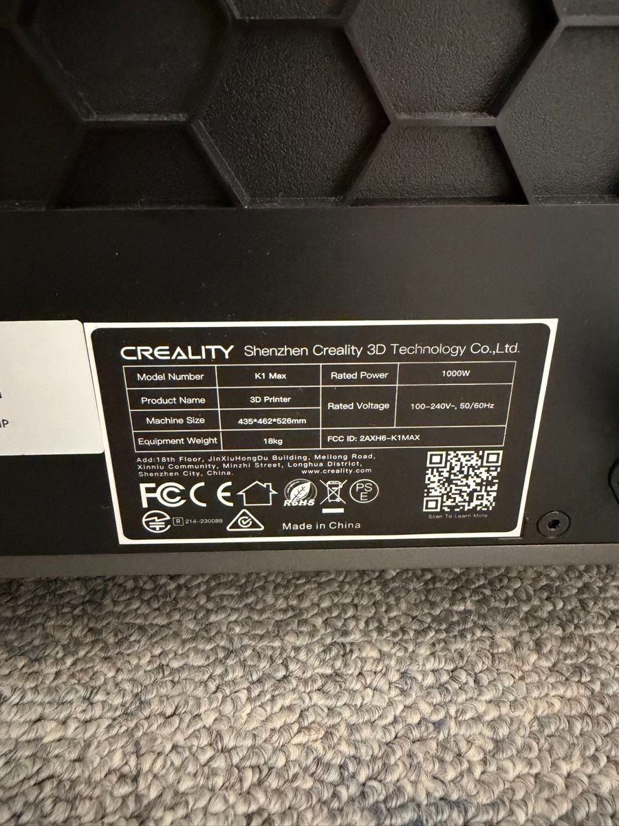 Creality Stampanti 3D: Creality K1 Max mit hochwertigen Upgrades – Usato da Root venduto da Senseless 4