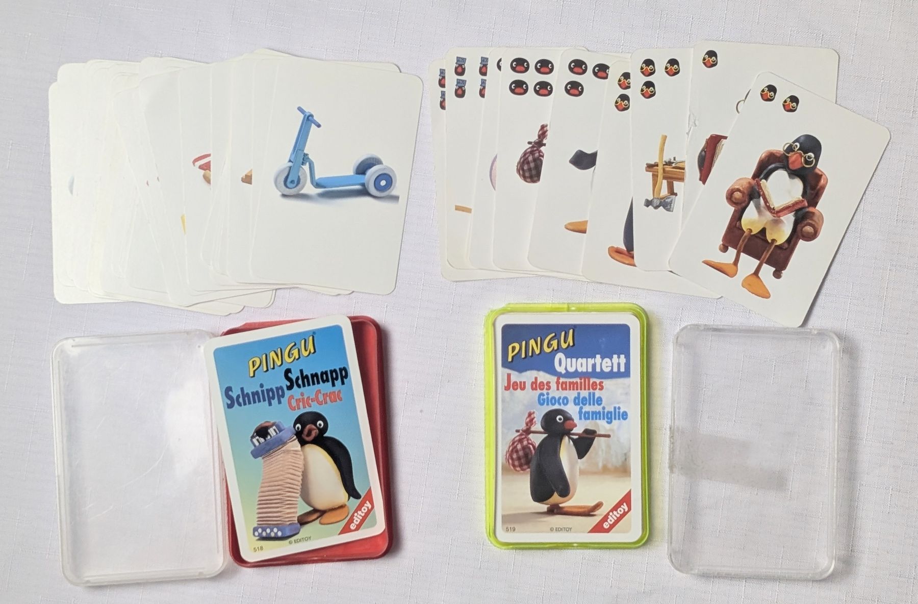 Jeux: PINGU Vintage - Schnipp Schnapp & Quartett - Editoy – D'occasion à Wängi par ABIZONE-86 1