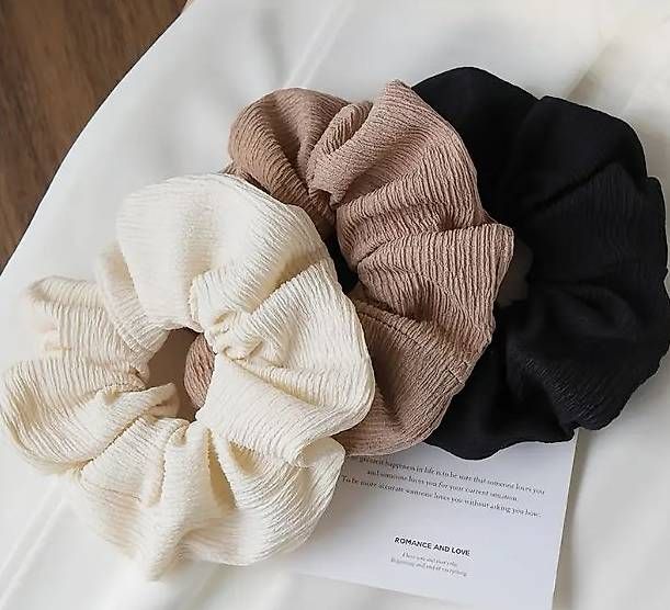 Accessori per capelli: Elegantes Scrunchies-Set, 3 Stk. – Nuovo e nell'imballaggio originale da Root D4 venduto da DMA02 1