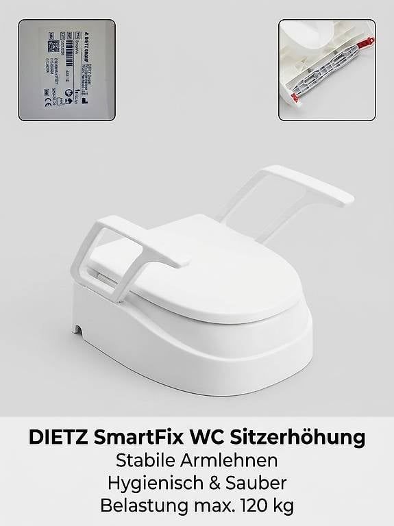 WC: Rialzo WC DIETZ SmartFix con braccioli regolabile – Gebraucht aus Losone von Boeder1