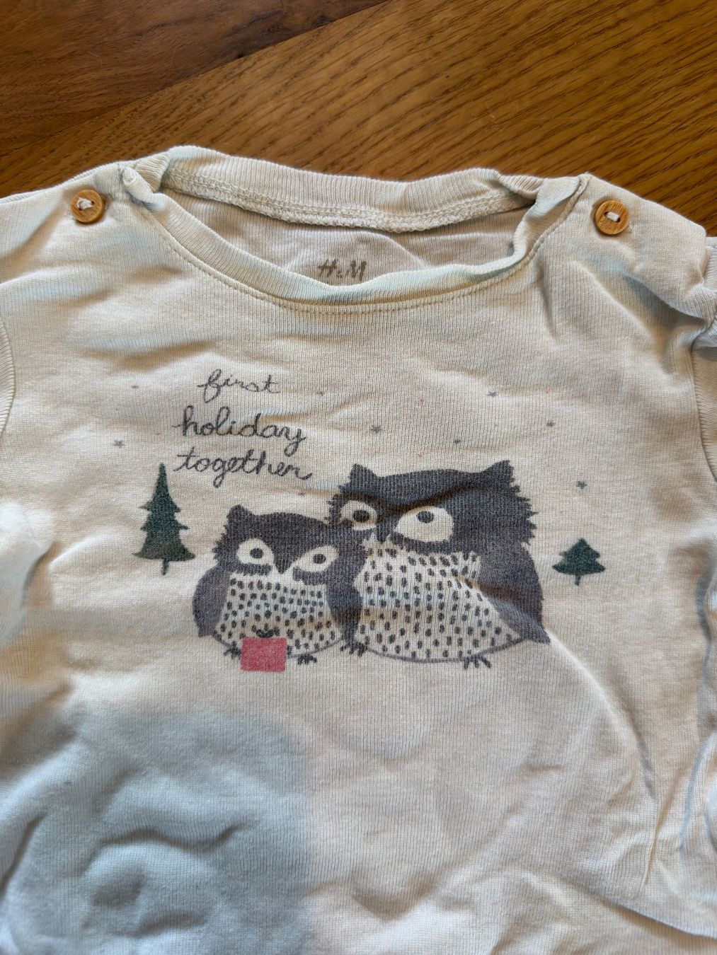 H&M Biancheria intima: Baby Body langarm, Gr. 62, H&M, Eule – Usato da Oberkirch LU venduto da LoVelo3 1