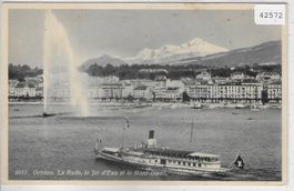 Geneve - La Rade - Bateau-Salon "Montreux" Dampfer