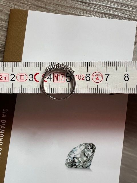 Ringe: PT950 mit 7 Diamanten. Gr 51 – Neu (gemäss Beschreibung) aus Neerach von romiping 4